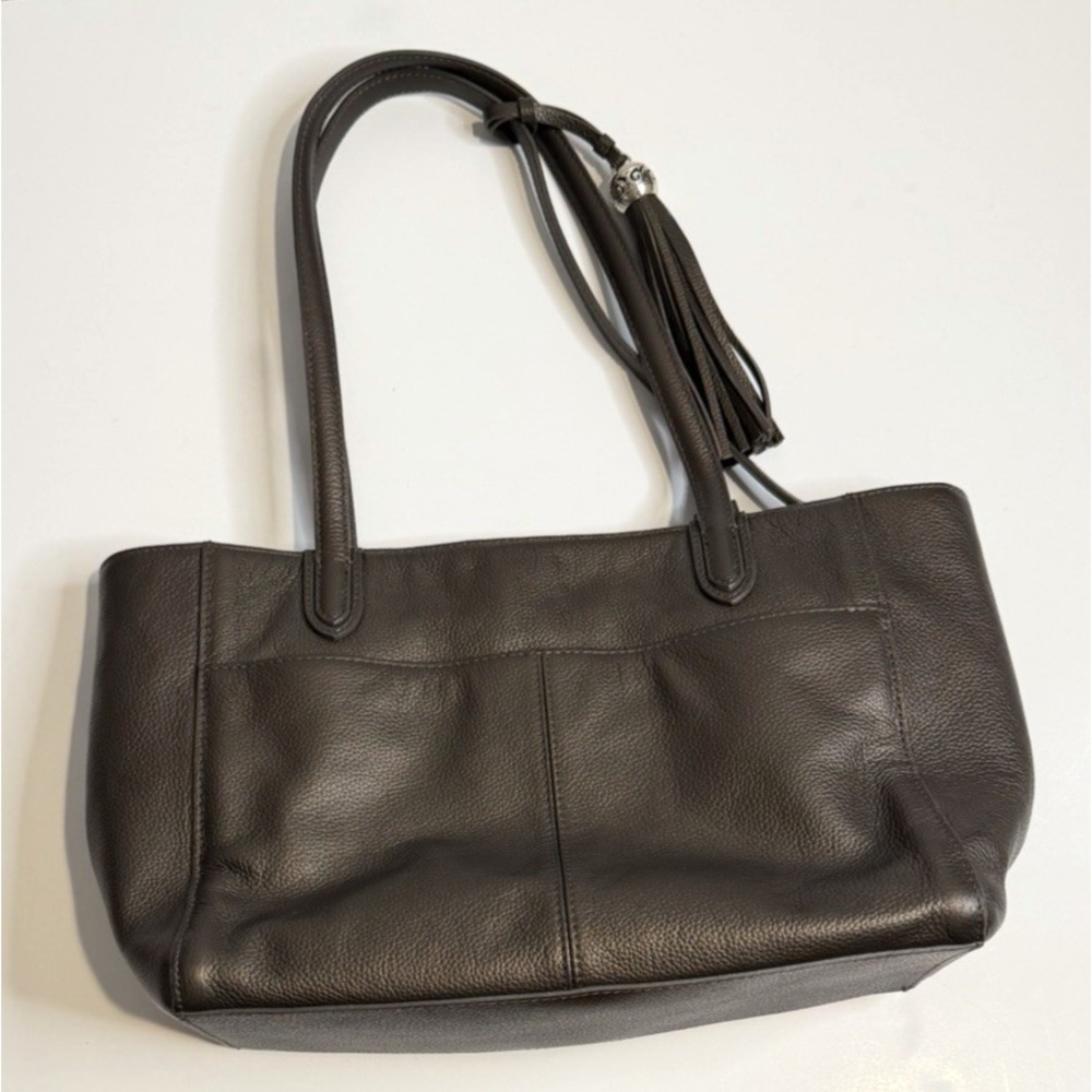 Brighton Pretty Tough Jax Tote Pebble Grain Leather Handbag Capsule Quiet Luxury - Picture 3 of 17